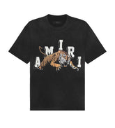 AMIRI TIGER TEE WASHED BLACK
