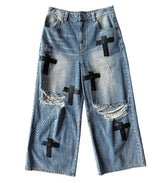 BOTTEGA DESIRES HOLY GRAIL BLUE DENIM PANTS