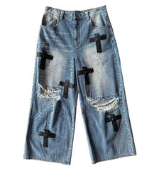 BOTTEGA DESIRES HOLY GRAIL BLUE DENIM PANTS