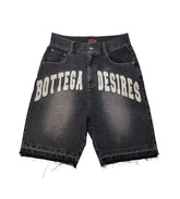 BOTTEGA DESIRES BLACK DENIM SHORTS