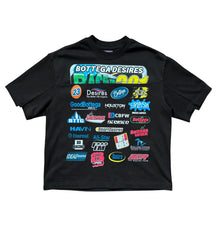 BOTTEGA DESIRES BLACK RACE TEE