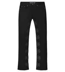 LOST SHDWS STUDDED DENIM PANT BLACK/BLACK