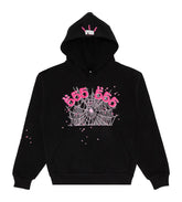 SP5DER ANGEL NUMBER HOODIES BLACK