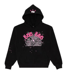 SP5DER ANGEL NUMBER HOODIES BLACK