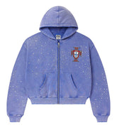 VALE FOREVER SUN CLUSTERED ZIP HOODIE BLUE