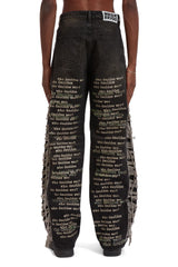 WHO DECIDES WAR ULTRA FLARE SCRIPTURE DENIM