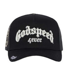 GODSPEED FOREVER OG TRUCKER HAT BLACK/WHITE