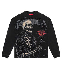 GODSPEED VALENTINE L/S TEE BLACK WASHED