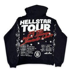 Hellstar Hoodie Studios Records Tour Faded Black