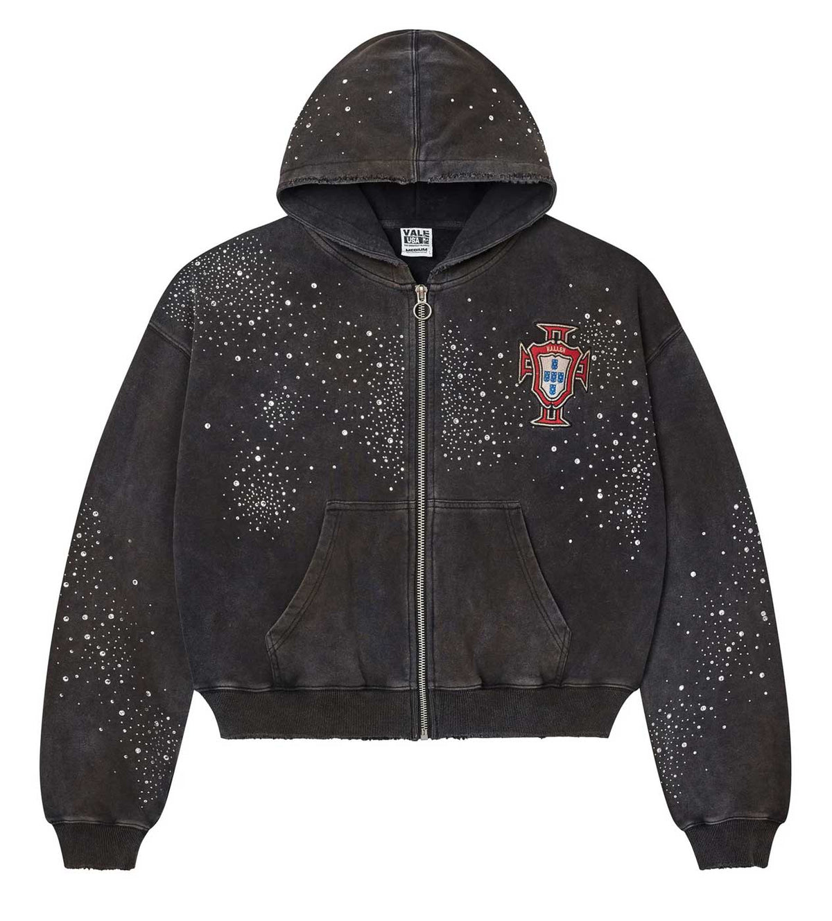 VALE FOREVER PLUTO CLUSTERED ZIP UP HOODIE