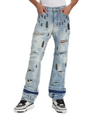 WHO DECIDES WAR AMPLIFIED GNARLY DENIM PANTS