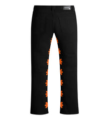 LOST SHDWS DENIM PANT BLACK/ORANGE