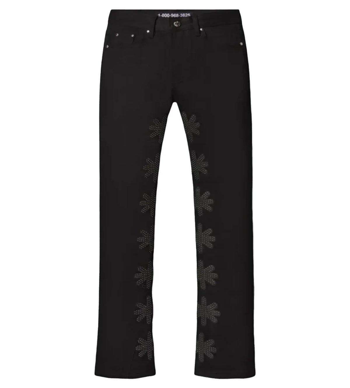 LOST SHDWS STUDDED DENIM PANT BLACK/BLACK