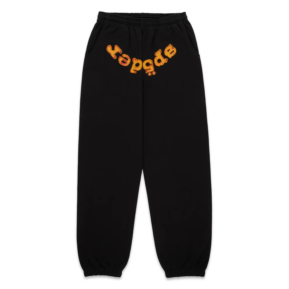 SP5DER BLACK OG LOGO V2 SWEATPANTS
