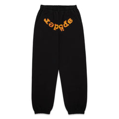 SP5DER BLACK OG LOGO V2 SWEATPANTS