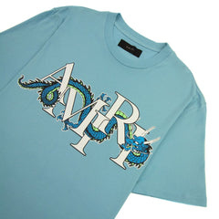 AMIRI LUNAR YEAR DRAGON TEE SKY BLUE