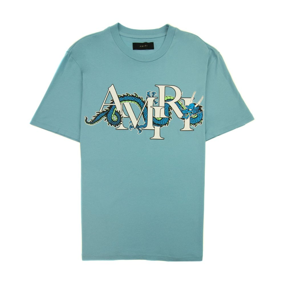 AMIRI LUNAR YEAR DRAGON TEE SKY BLUE
